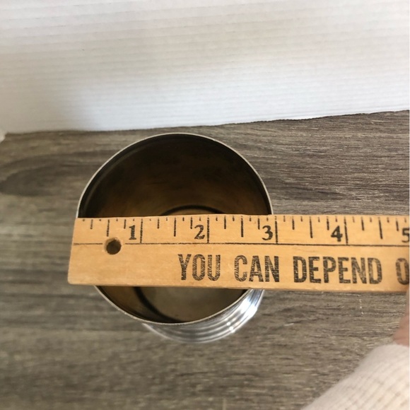 Vtg Chrome Preserve Jar with Cream Knob - Picture 9 of 11